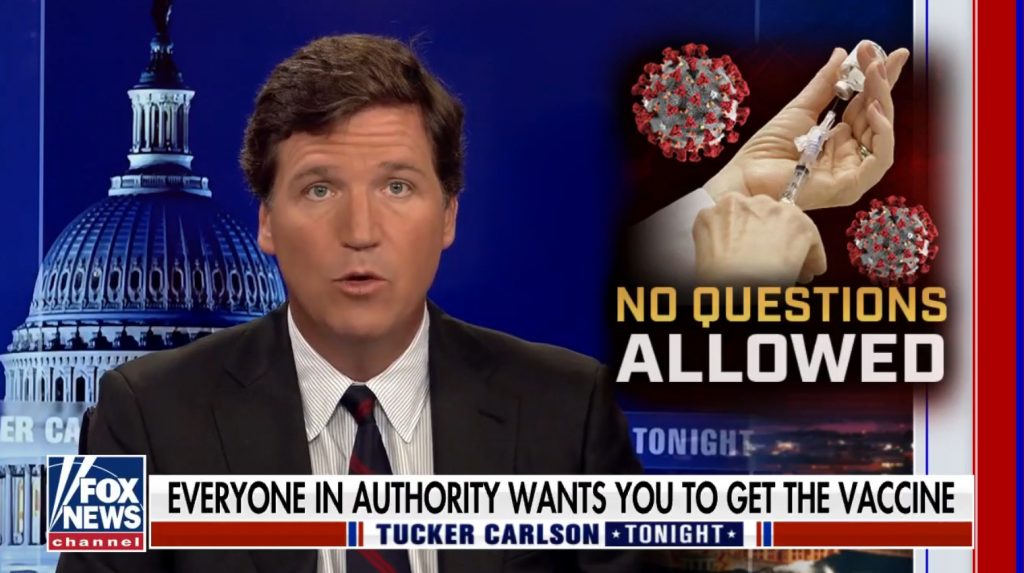Moderator von Fox News, Tucker Carlson fragt: Wie viele Amerikaner sind nach der Einnahme der Covid-Impfstoffe gestorben? Die Antwort sollte wach rütteln